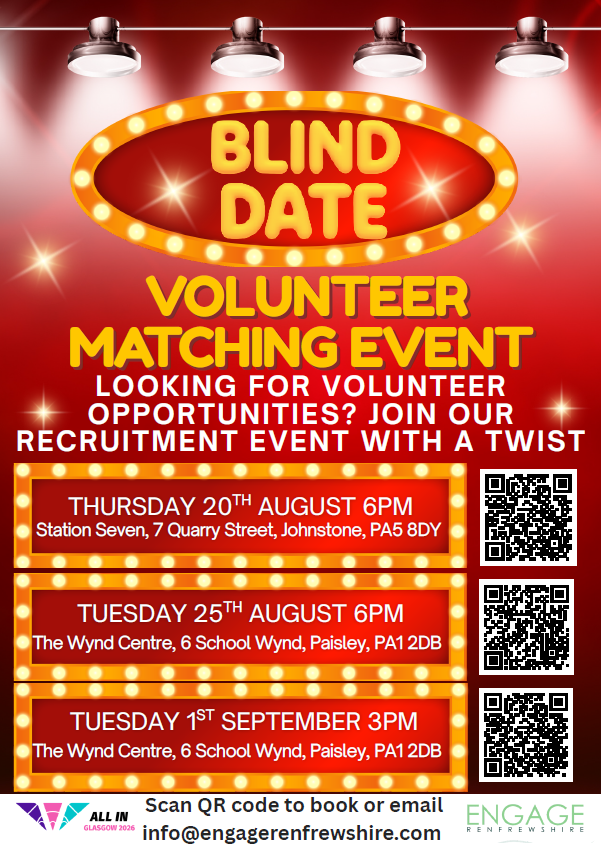 Volunteer Matching Event - looking for volunteer opportunities? Join our recruitment event with a twist